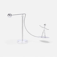 Dekorative Pendule mit Kugeldesign für den Innenbereich