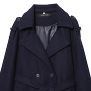 Damen Trenchcoat mit Doppelknopfleiste und Gürtel – Valessa