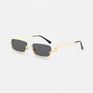 Olivessa Damen Sonnenbrille mit rechteckigem Metallrahmen