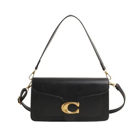 Calviera Schultertasche Damen Quadratische Handtasche mit Schulterriemen