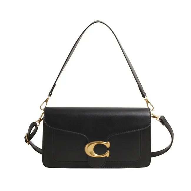 Calviera Schultertasche Damen Quadratische Handtasche mit Schulterriemen