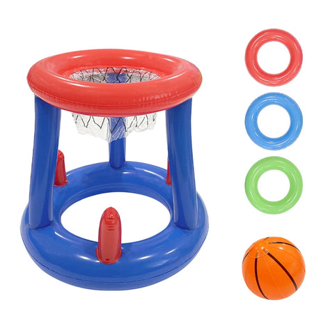 Aufblasbarer Basketballkorb mit Wurfringen für Wasserspiele – SplashHoop