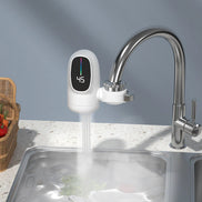 Thermivo Elektrischer Wasserhahn mit sofortiger Warmwasserfunktion und Temperaturanzeige