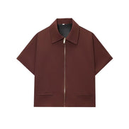 Virella Damen Cropped Jacke mit Reißverschluss