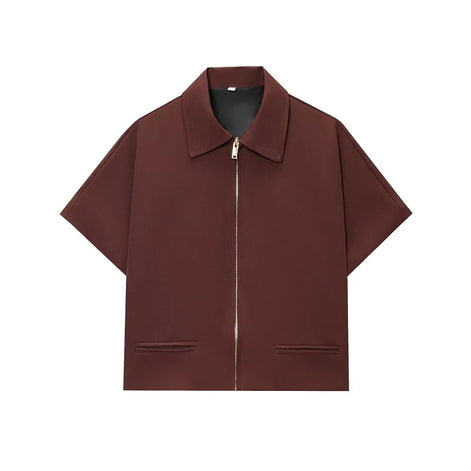 Virella Damen Cropped Jacke mit Reißverschluss