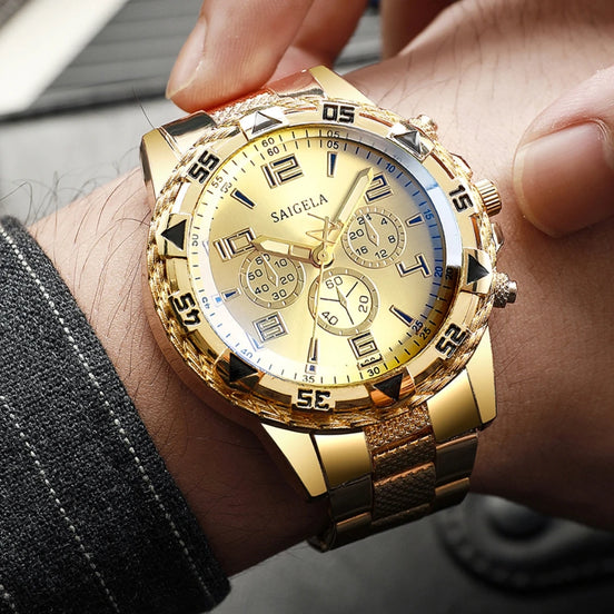 Steelmark Classic Watch – Quarz-Armbanduhr mit Edelstahlarmband
