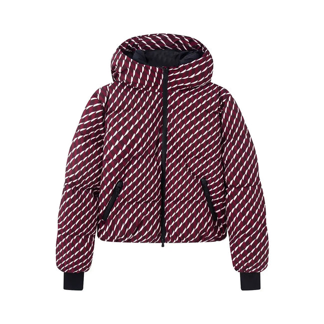 Damen Winterjacke mit Kapuze und Reißverschluss – Velmara