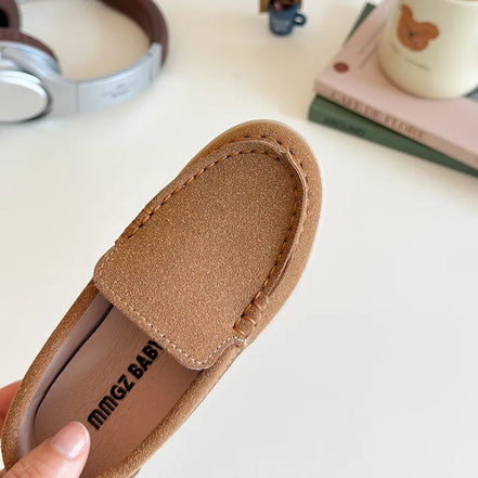 Luvano Kinder Loafer Unisex mit rutschfester Gummisohle
