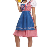 Dirndl Kleid mit Schürze für Damen im traditionellen Oktoberfest-Stil – Almoria