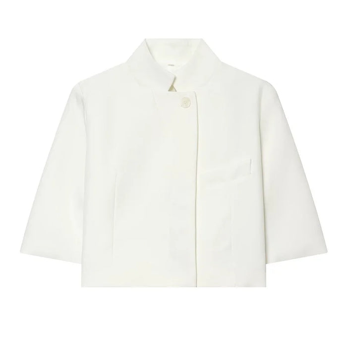 Damen Cropped Blazer mit Kurzarm – Alvéra