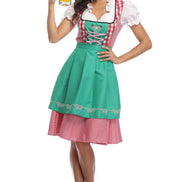 Dirndl Kleid mit Schürze für Damen im traditionellen Oktoberfest-Stil – Almoria
