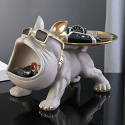 Bulva Dekofigur – Bulldoggen-Skulptur aus Kunstharz