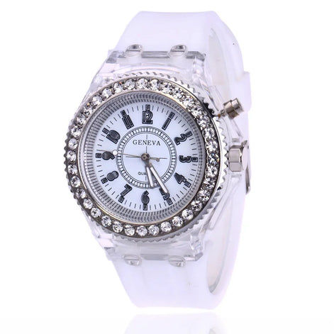 LED Watch – Armbanduhr mit Lichtfunktion und Silikonarmband