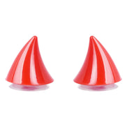 Morvex Helm-Dekoration Hörner 2er-Set mit Saugnäpfen