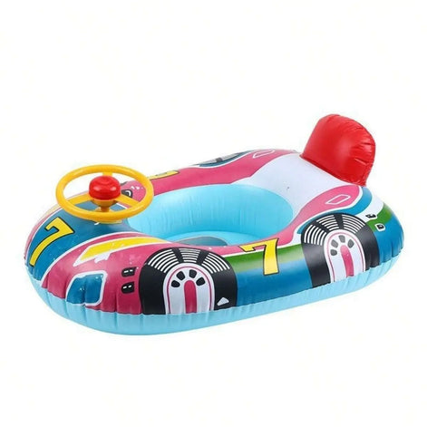 Aventino Aufblasbarer Kinder Schwimmring mit Auto-Design und Haltegriffen