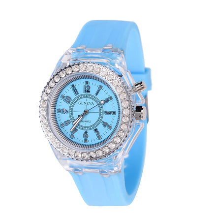 GlowSpark LED Watch – Armbanduhr mit Lichtfunktion und Silikonarmband