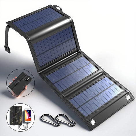 Faltbares Solarladegerät mit USB-Anschluss – Solvex