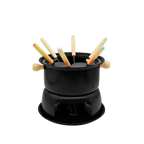 Fondue-Set aus Karbonstahl mit 6 Gabeln – Fondara