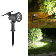 Luminara LED Solar Gartenstrahler mit Erdspieß und Farbmodus