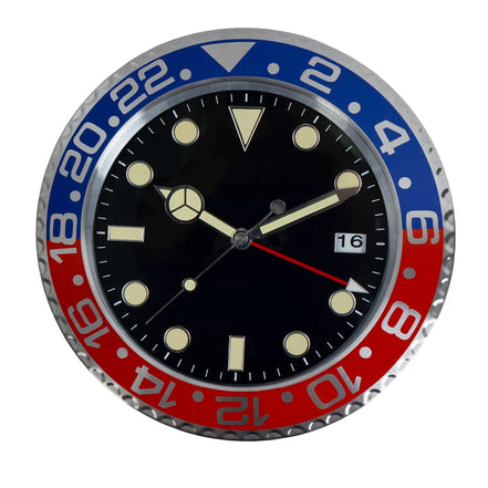 Ferano Wanduhr aus Metall – Modernes Design mit Leuchteffekt