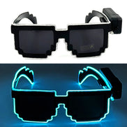 LED Leuchtbrille mit EL-Beleuchtung für Partys und Festivals – Lumivox