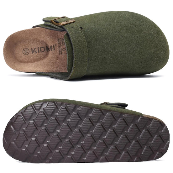 Velmora Unisex Clogs mit Korkfußbett und verstellbarem Riemen