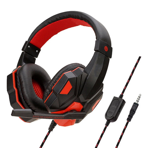 Aurexon Gaming Headset mit Mikrofon und 120° Verstellbarem Bügel