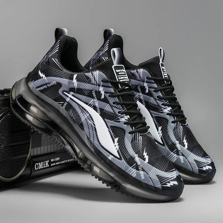 Bravion Herren Sport Sneakers mit Schnürung und Mesh