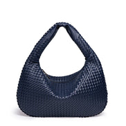 Geflochtene Damen Schultertasche aus Kunstleder – Velmira