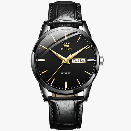 Ravello Herren Armbanduhr mit Lederarmband und Quarzwerk