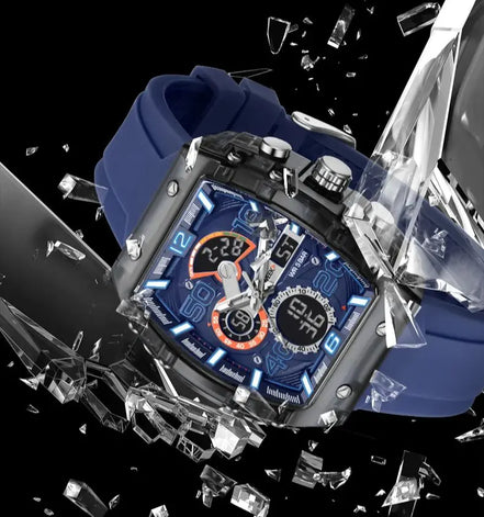 Torvex Herren Armbanduhr mit analog-digitaler Anzeige und LED-Beleuchtung