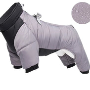 Kirevon Hunde-Winterjacke aus Polyester mit Wattierung und Ringbefestigung