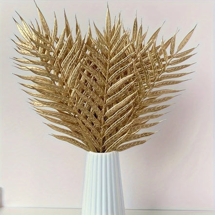 Aurea Palmblätter – Künstliche Dekozweige aus Kunststoff (10 Stück)