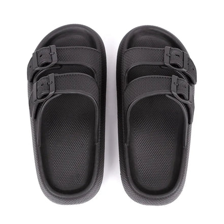 Velmora Unisex Slides mit Doppelriemen und verstellbaren Schnallen