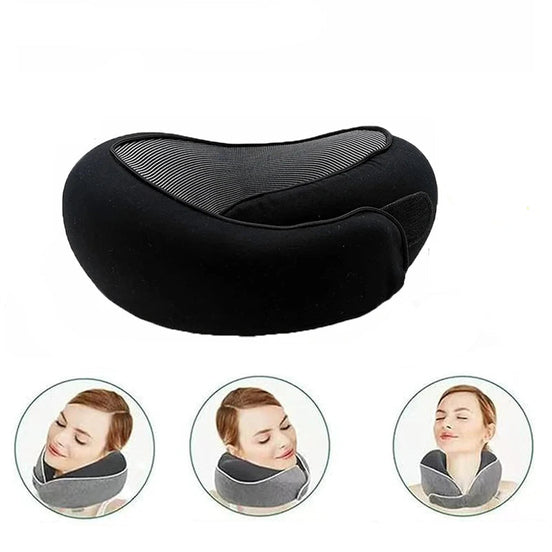 Nerivo U-förmiges Nackenkissen aus Memory-Schaum – Verstellbares Reisekissen