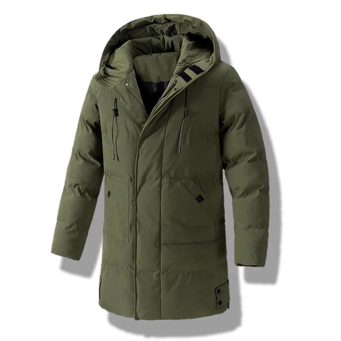 Herren Winter-Steppjacke mit Kapuze – Nordven
