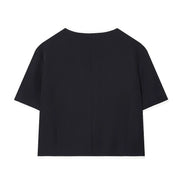 Damen Cropped Blazer mit Kurzarm und Taschen – Elviane