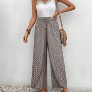 Florenza Damen Culotte mit Paisley-Muster und weitem Bein