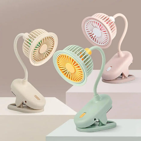 USB-Clipventilator mit flexiblem 360°-Hals – FlexiBreeze