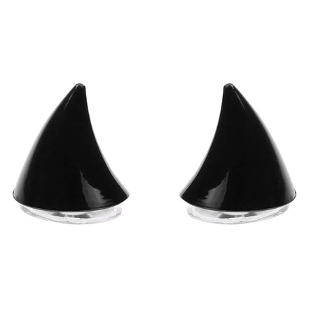 Morvex Helm-Dekoration Hörner 2er-Set mit Saugnäpfen