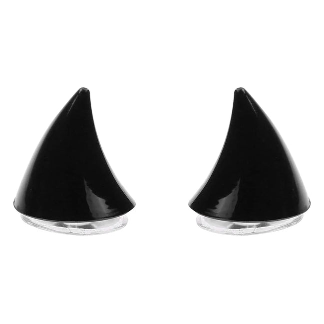 Morvex Helm-Dekoration Hörner 2er-Set mit Saugnäpfen
