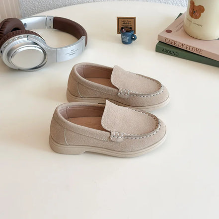 Luvano Kinder Loafer Unisex mit rutschfester Gummisohle