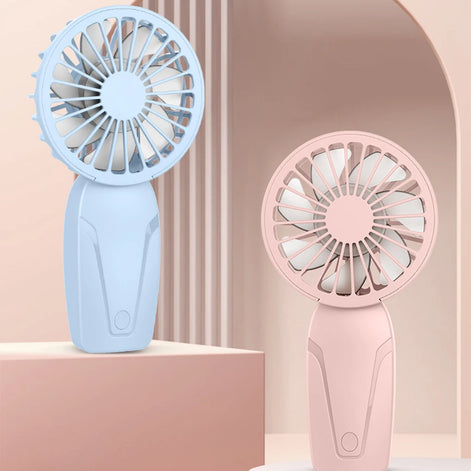 USB Wiederaufladbarer Mini Handventilator mit 3 Geschwindigkeiten – BreezeGo