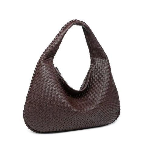 Geflochtene Damen Schultertasche aus Kunstleder – Velmira