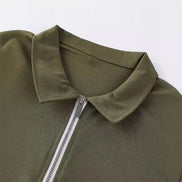 Karvion Herren Poloshirt mit Half-Zip