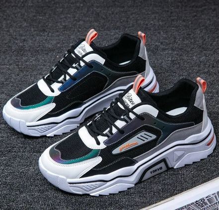 Corvex Herren-Sneaker mit Schnürung und flachem Design