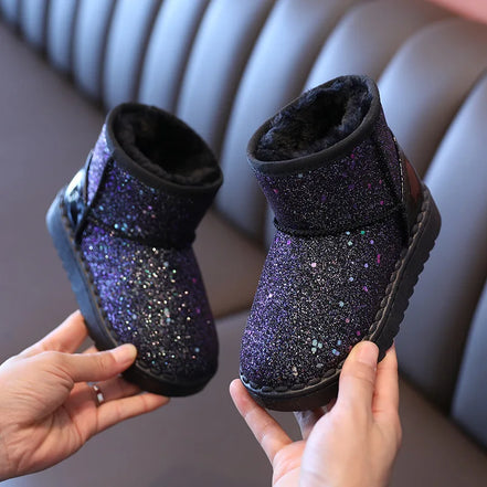 Soreli Kinderstiefel mit Glitzerdetails – Knöchelhoch für Herbst und Winter