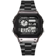 Varston Digitaluhr – Unisex-Modell mit Digitalanzeige und Edelstahlarmband