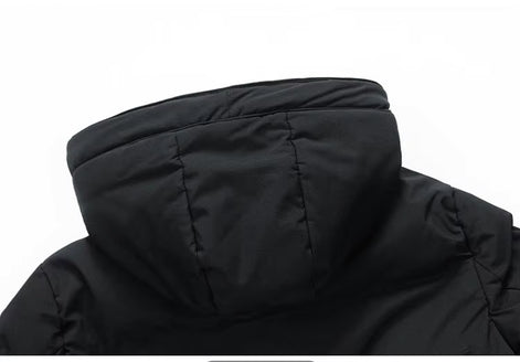 Herren Winter-Steppjacke mit Kapuze – Nordven