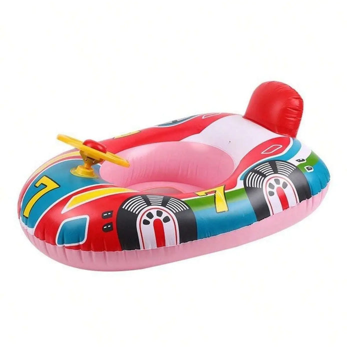 Aventino Aufblasbarer Kinder Schwimmring mit Auto-Design und Haltegriffen